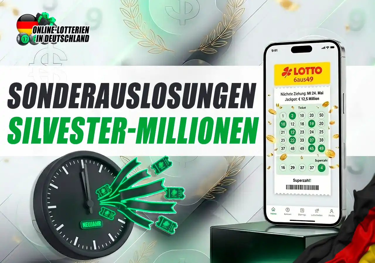 Sonderauslosungen wie Silvester-Millionen und Nikolaus-Sonderauslosung.