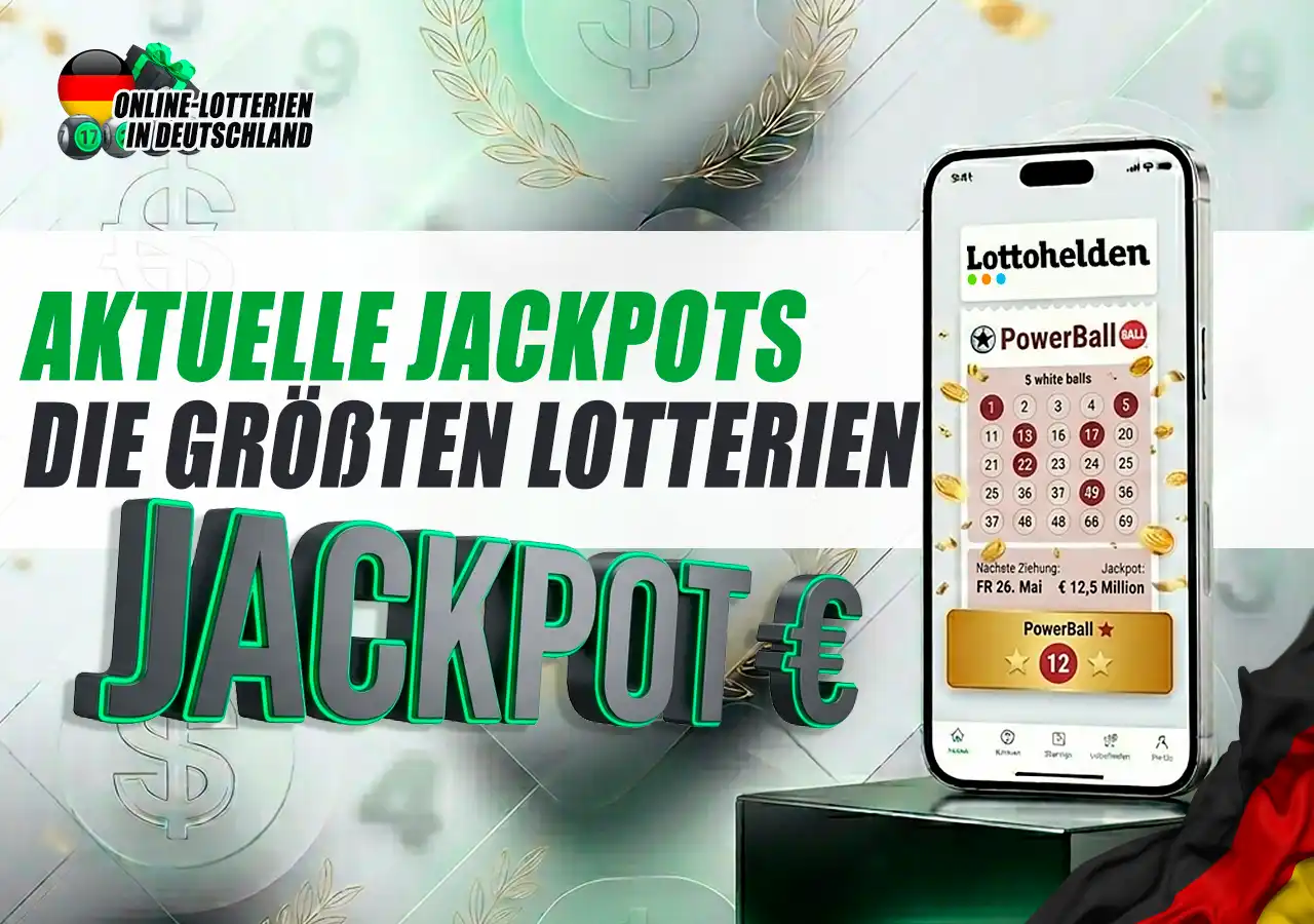 Aktuelle Jackpots und größte Lotterien online bei Lottohelden spielen.